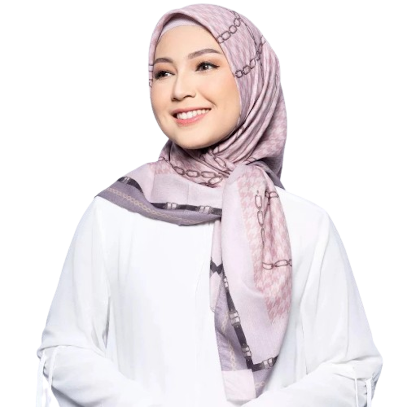Jilbab Segi Empat Scarf Motif Premium Obelia DP