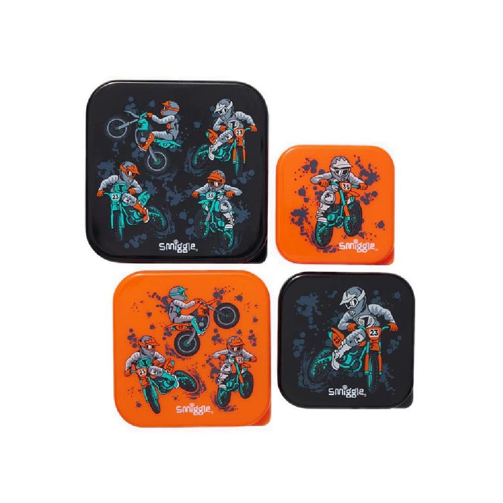 Smiggle Container 4 In 1 Adventurous  IGL457002BLK
