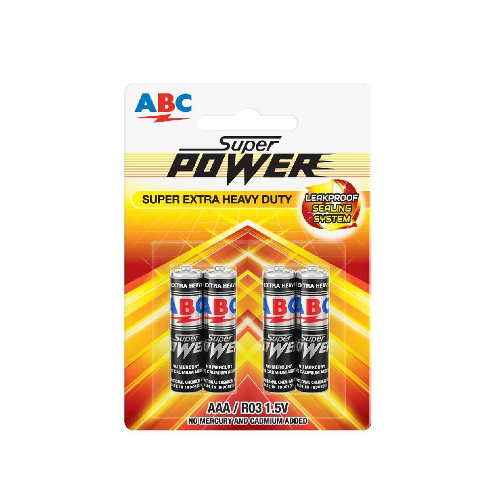 ABC Super Power Super Extra Heavy Duty AAA 4 Pcs 1