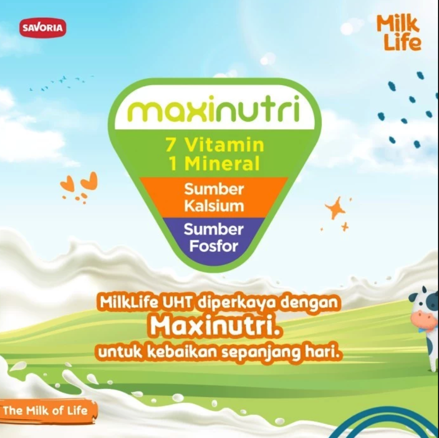 Global Dairi Alami MilkLife UHT Teens Lactose Free 200 ml