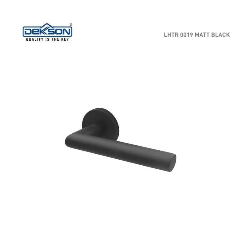Dekkson Lever Handle Tube Rose MATT BLACK 2