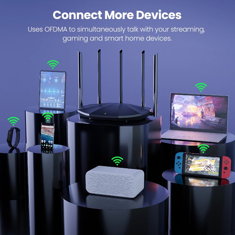 Tenda Dual-Band Gigabit WI-Fi 6 Router 4