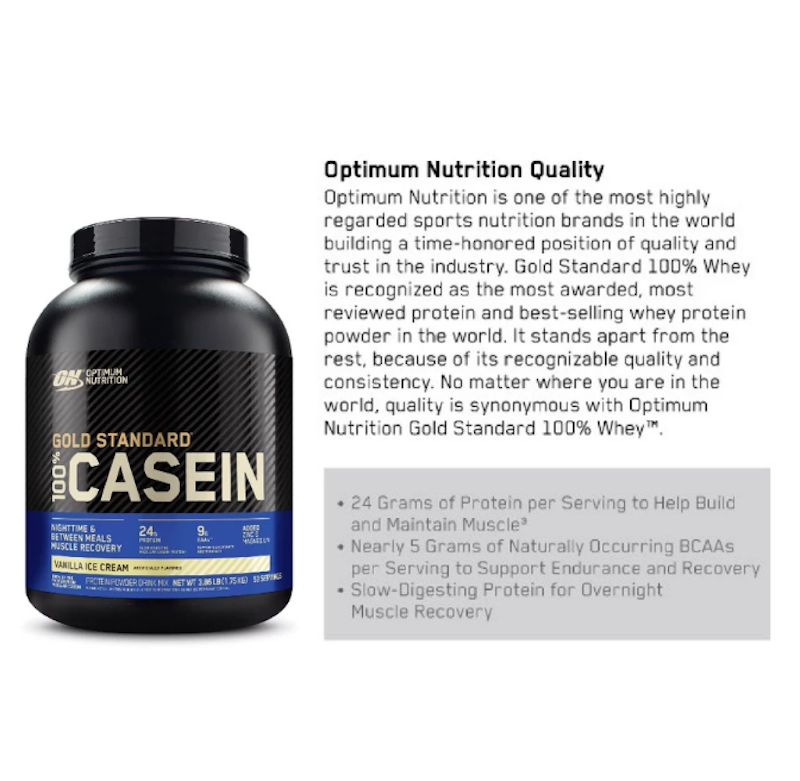 Optimum Nutrition Gold Standard Casein Vanilla 4