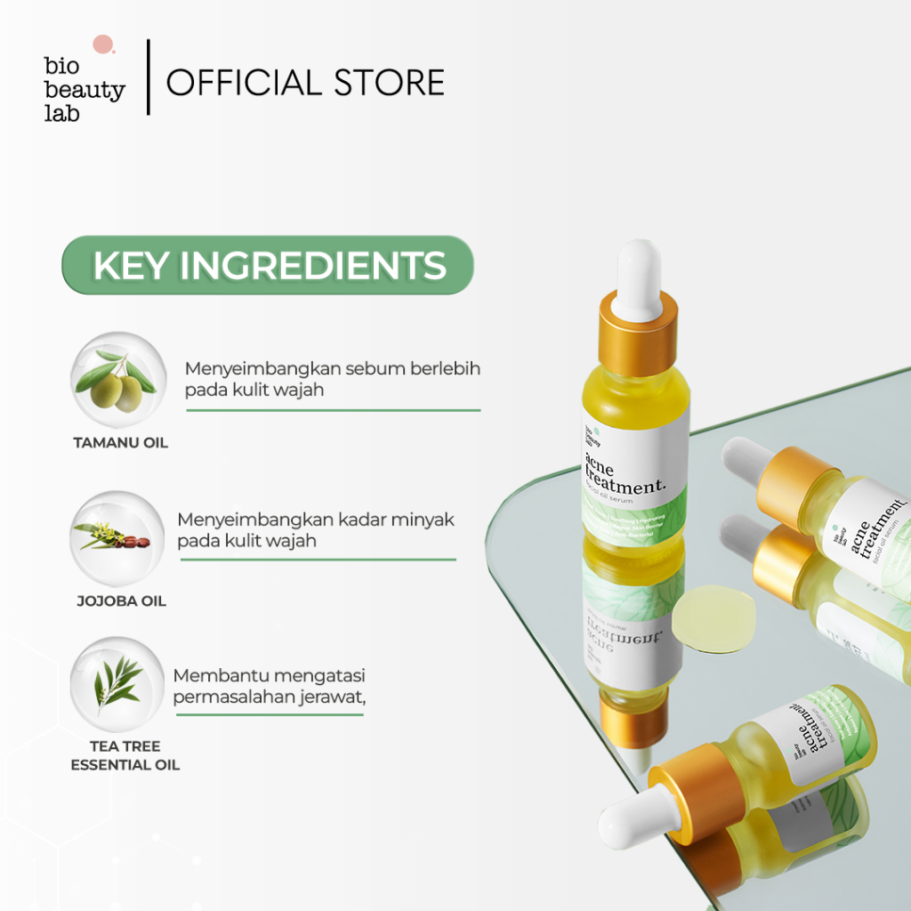 Sinar Alfa Omega Bio Beauty Lab Acne Treatment Facial Oil Serum