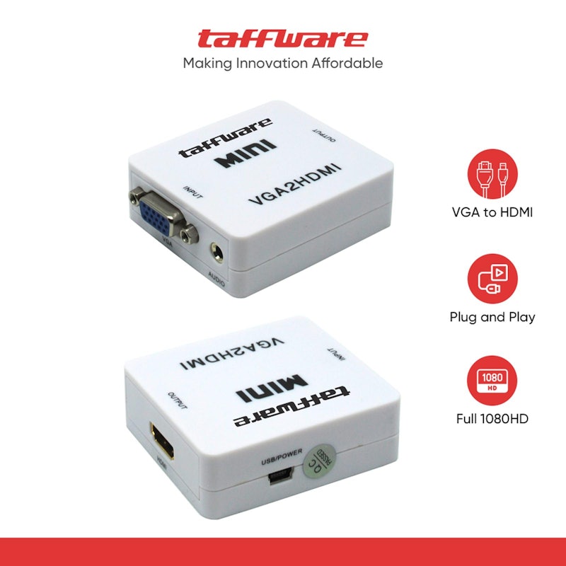 Taffware Saintholly Konverter VGA ke HDMI 5