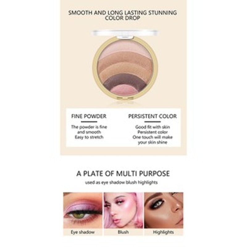 Rainbow Eyeshadow/Highlighter/Bronzer 3