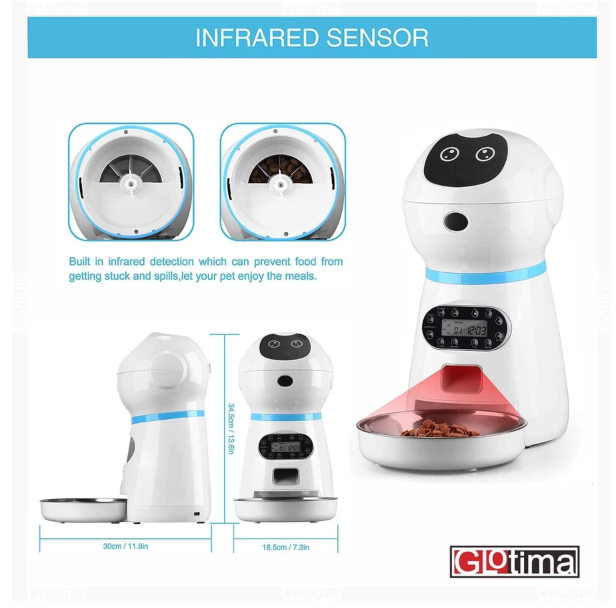  Glotima Automatic Pet Food Dispenser 3.5 L