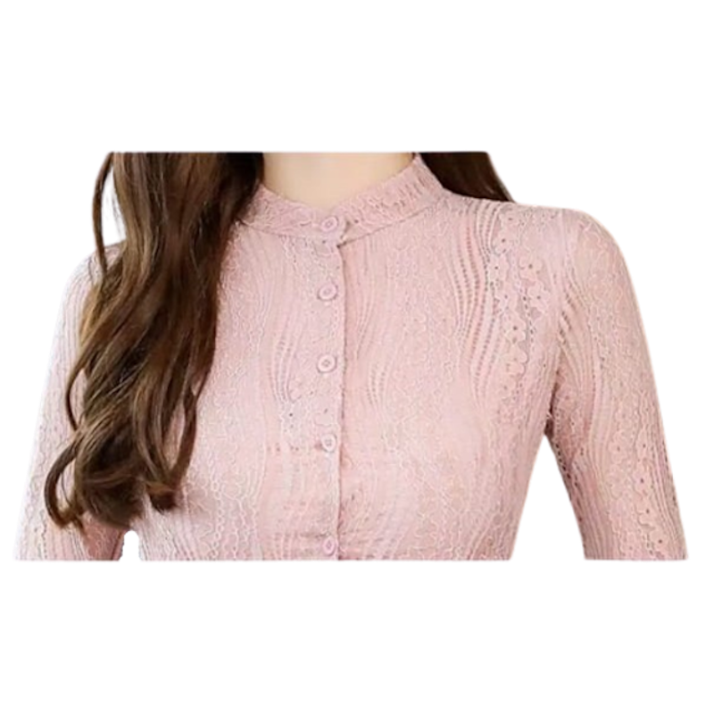 Korean Fashion Long Sleeve Lace Dresses 2