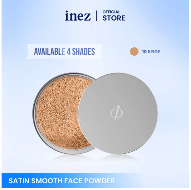 Kosmetikatama Super Indah Inez Cosmetics Satin Smooth Face Powder 10 Beige