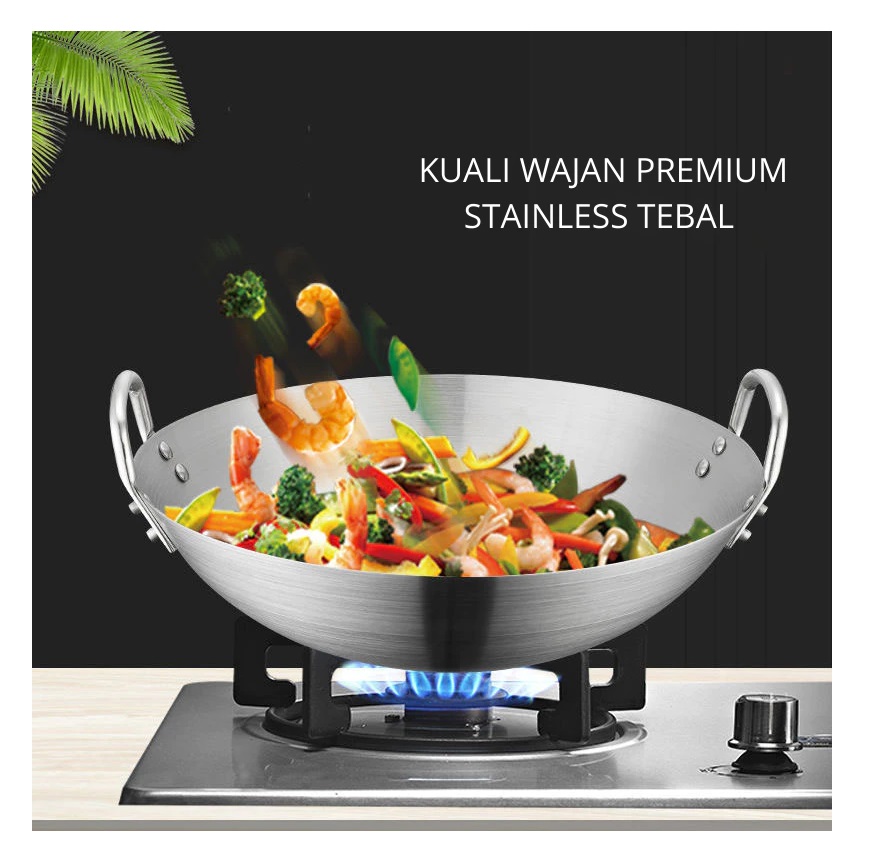 Royalstar Wajan Kuali Stainless Steel 555 28 cm
