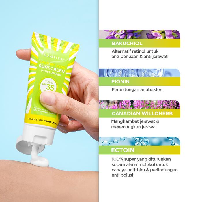Wahana Kosmetika Indonesia Azarine® Calm My Acne Sunscreen Moisturiser SPF 35 PA+++