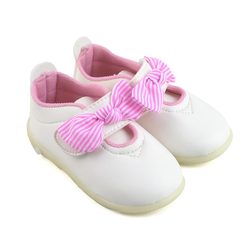  Happy Baby Sepatu Bayi Bunyi Perempuan  PCB-891 WP