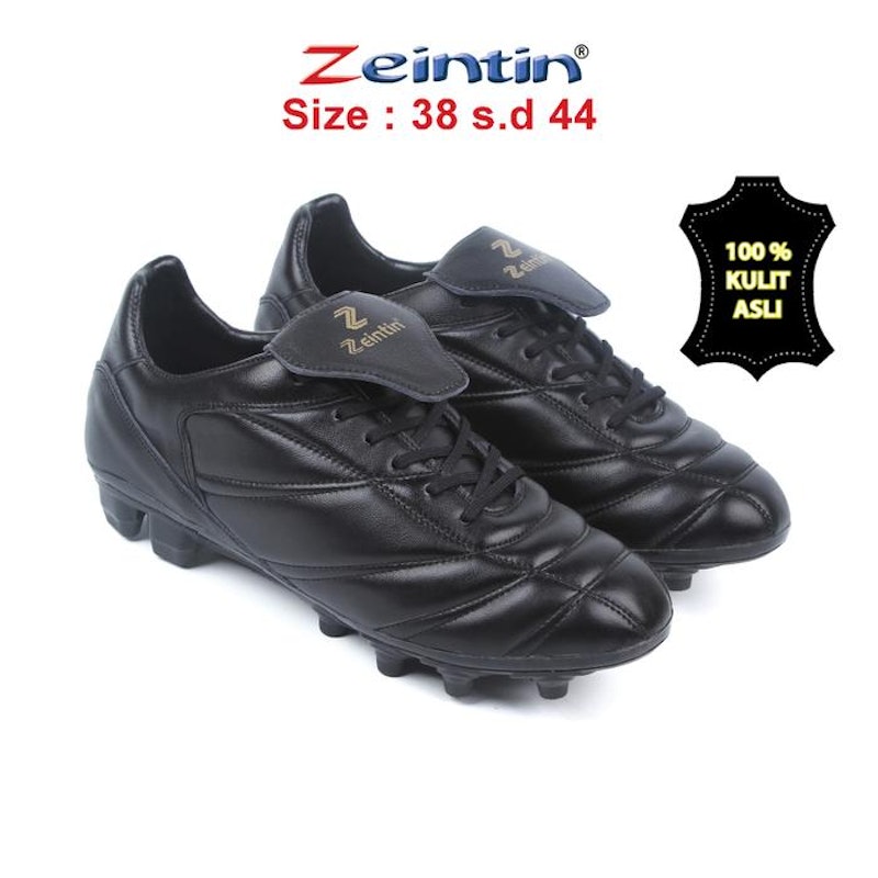 Zeintin Sepatu Bola Full Black 4
