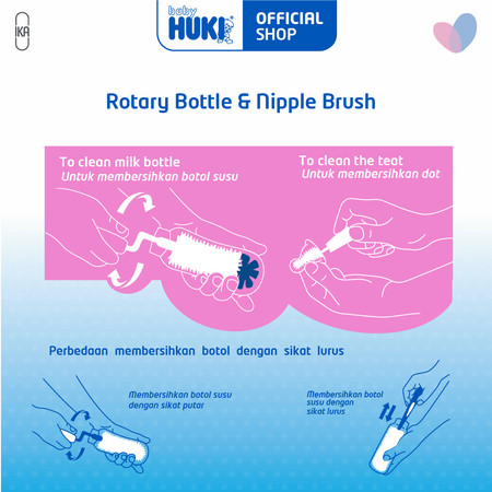  Ikapharmindo Putramas  Huki Rotary Bottle & Nipple Brush 