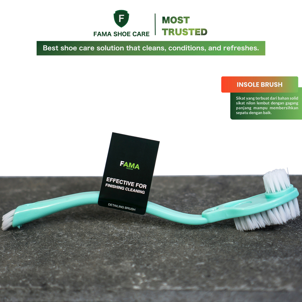 Shoe Care Sikat Insole Sepatu 3 sisi 5