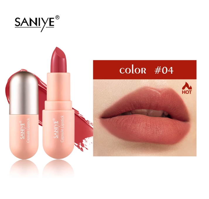 Beauty Source Indonesia SANIYE Velvet Lipstik #04 Flamingo K1139 