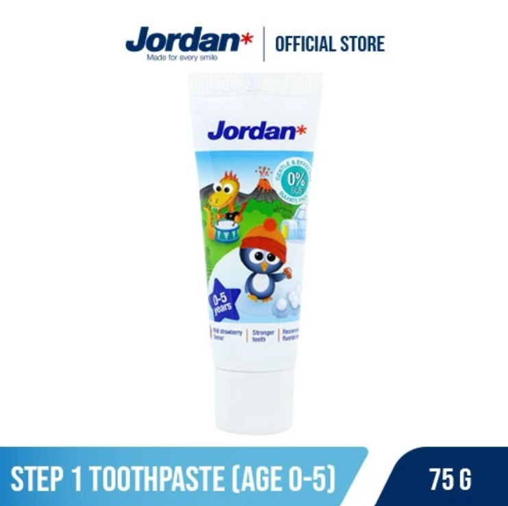 Orkla Jordan Kids Toothpaste Step 1