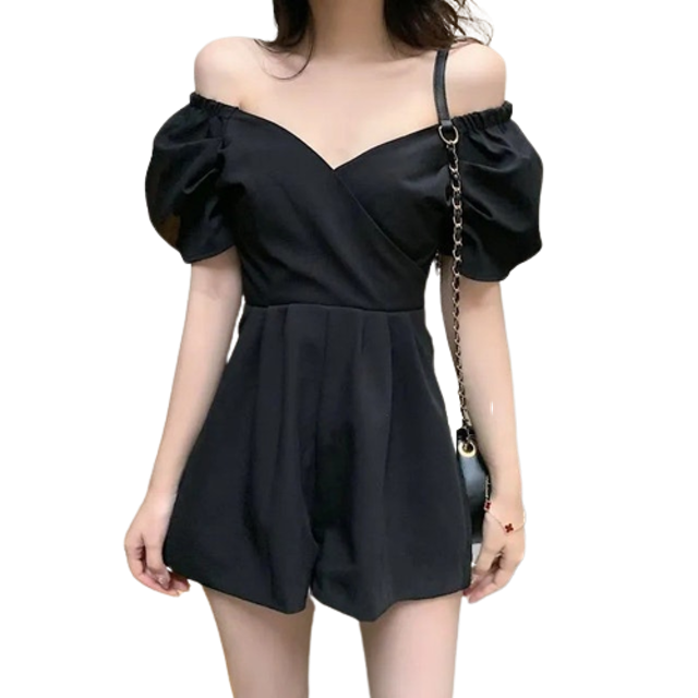 Korean Sabrina Jumpsuit Wanita 1127