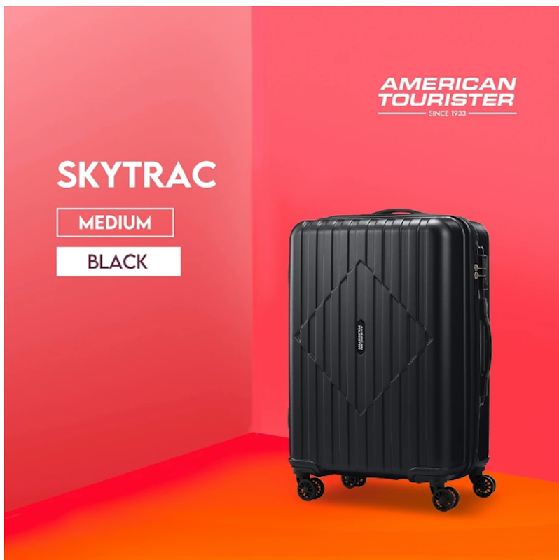 American Tourister Skytrac Black 25 inci 2