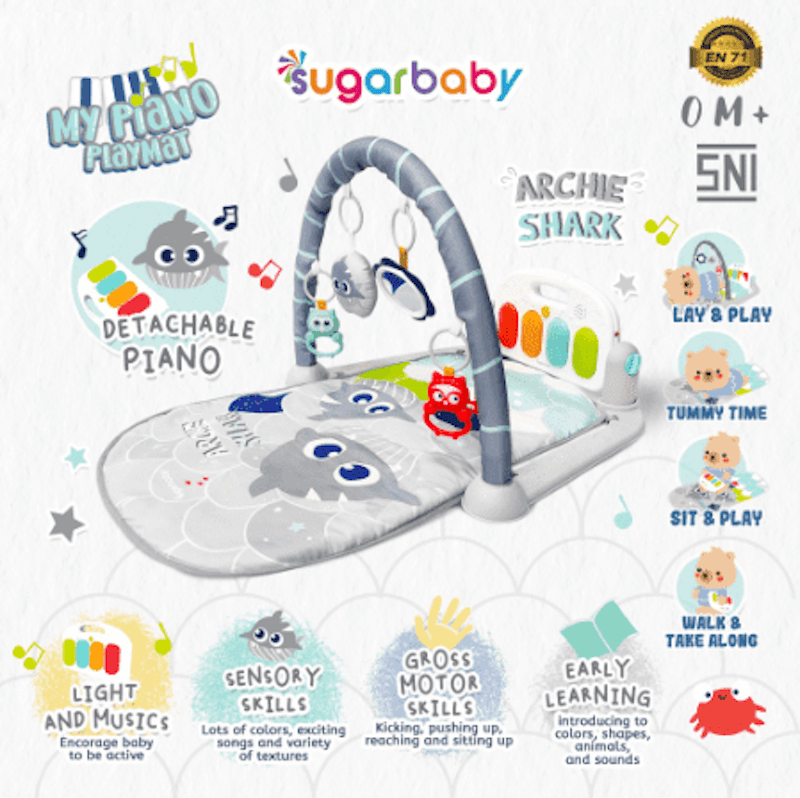 SugarBaby My Piano Playmat Baby Gym 2