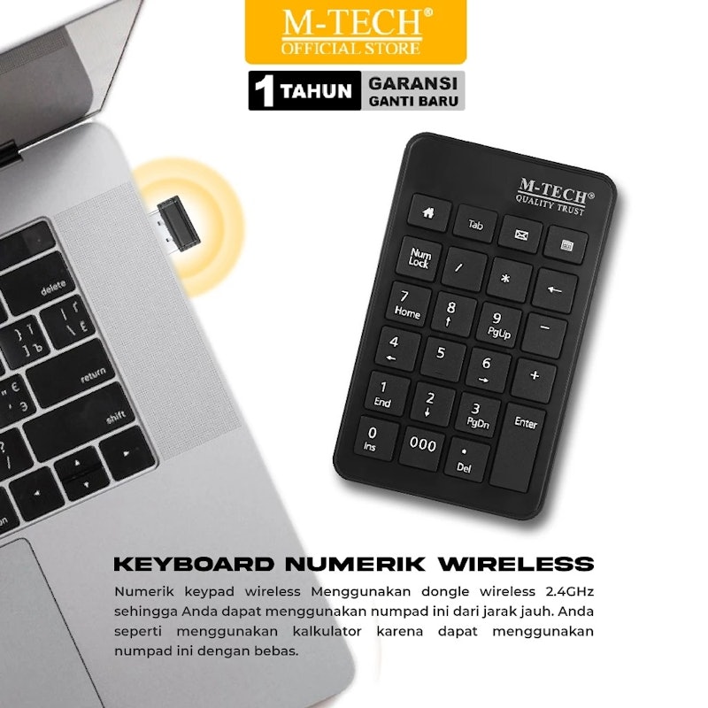 M-TECH Numeric Pad Wireless 2