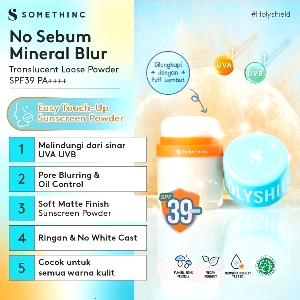 Royal Pesona Indonesia SOMETHINC No Sebum Mineral Blur Translucent Loose Powder SPF39 PA++++
