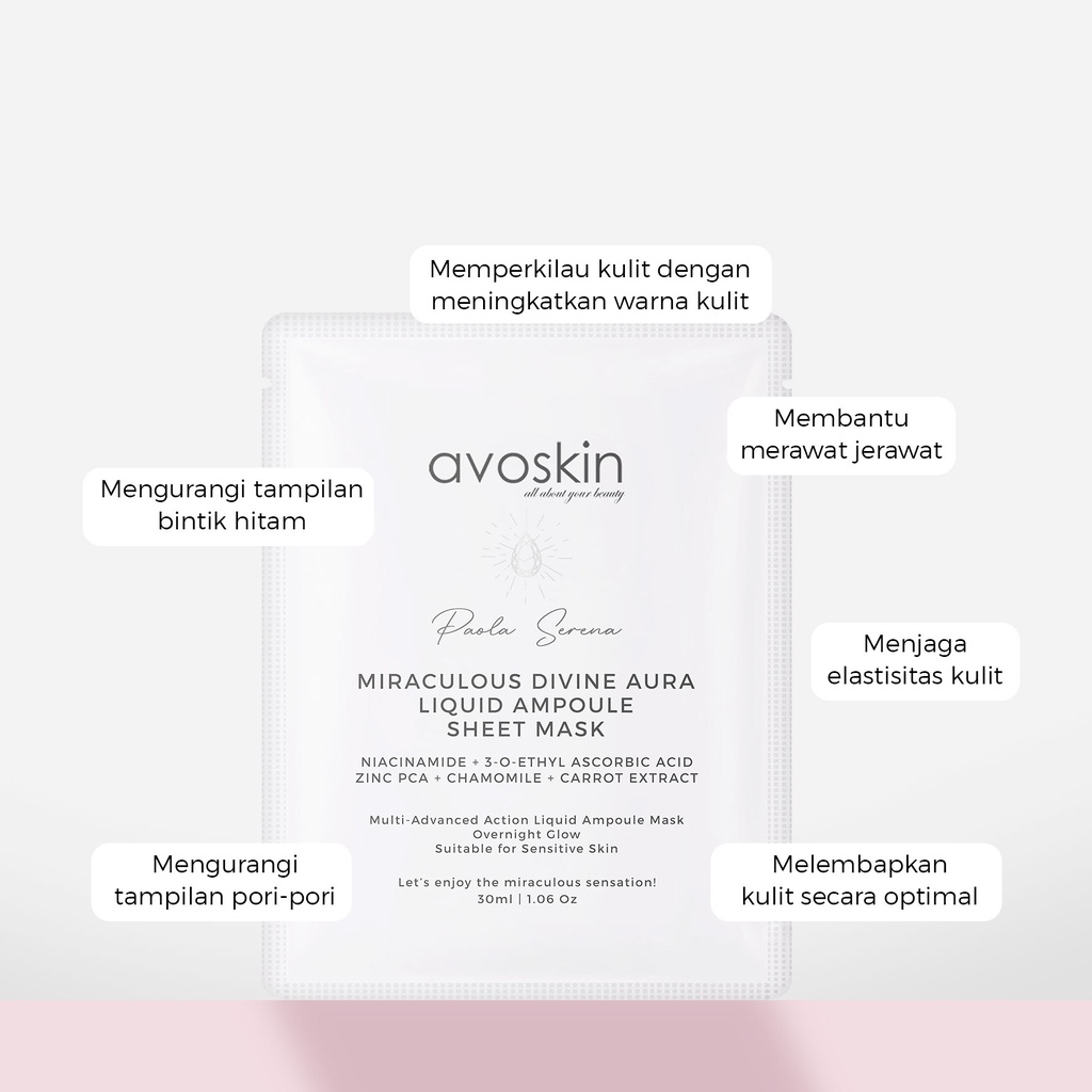 Avoskin Sheet Mask Miraculous Divine Aura