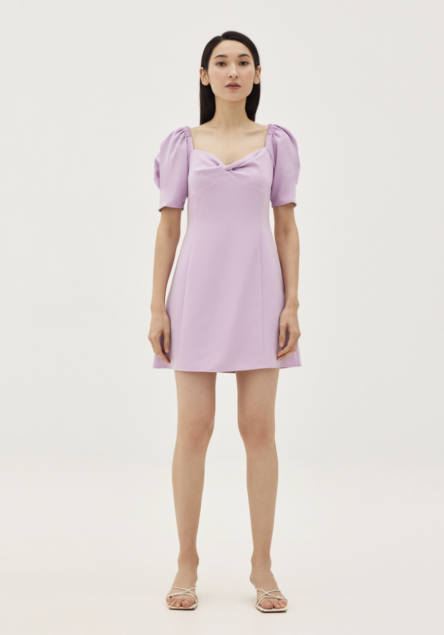 Shai Puff Sleeve Bustier Dress