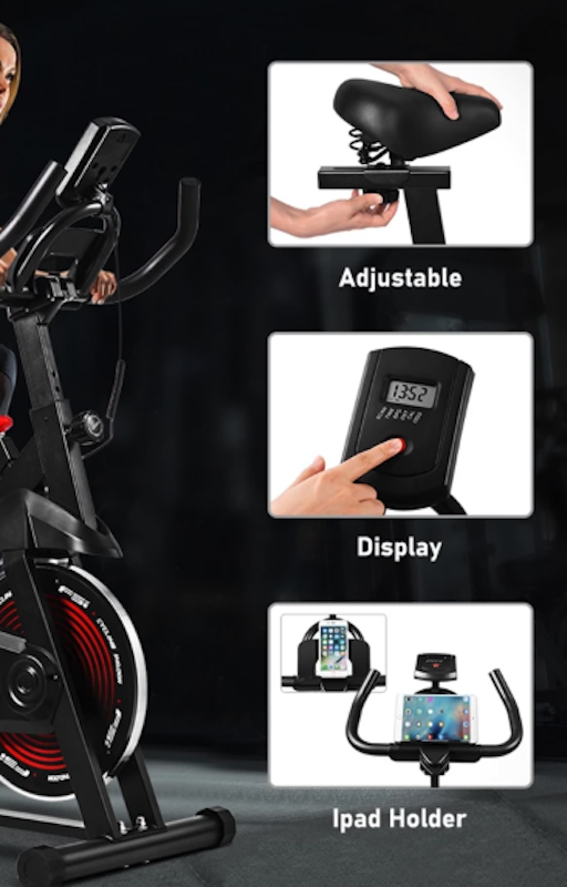 OneTwoFit Spinning Bike with LCD Monitor 3