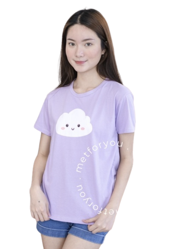 Kaos Wanita Oversize Katun - LILAC EDITION 1