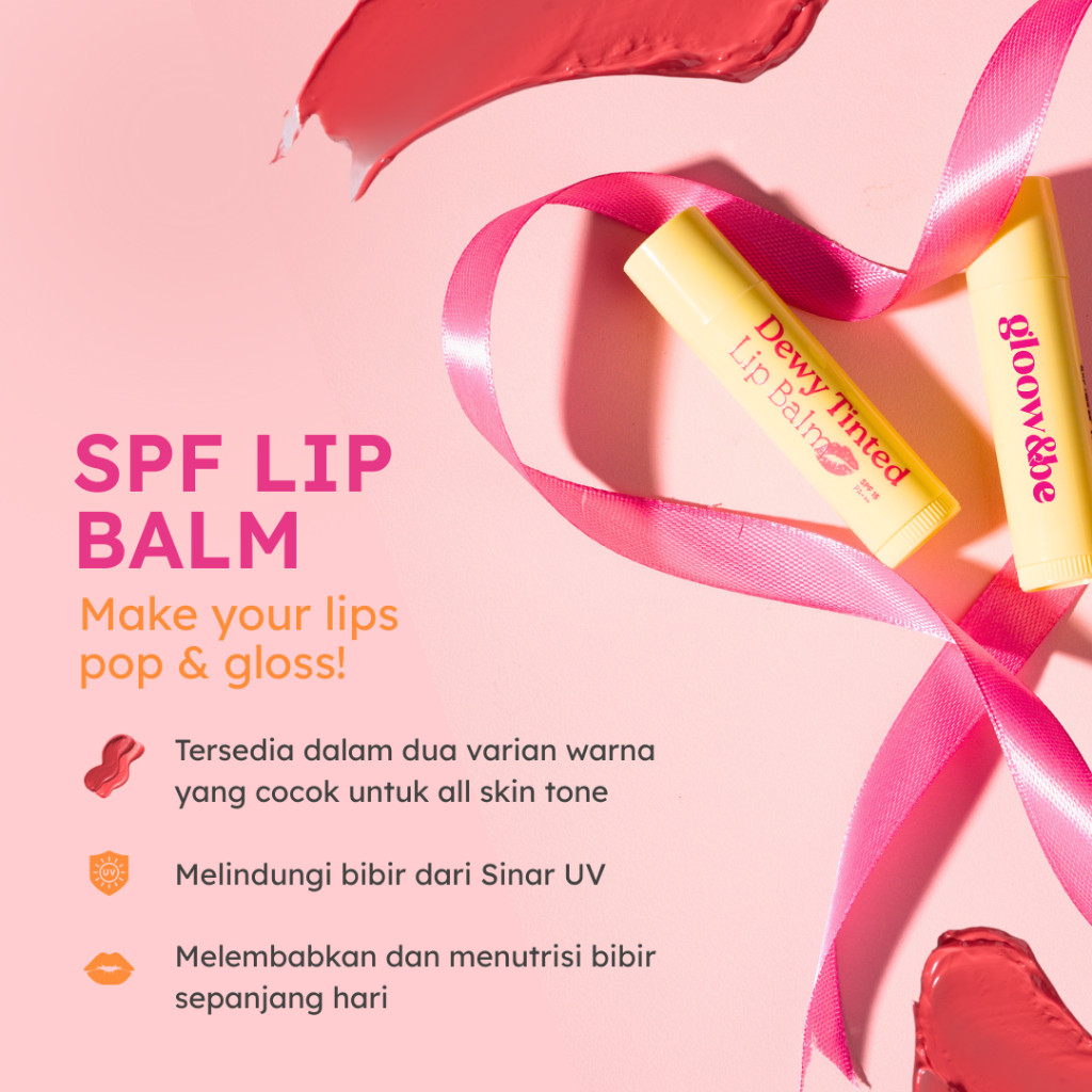 Gloow&be Dewy Tinted Lip Balm Cherry Crush