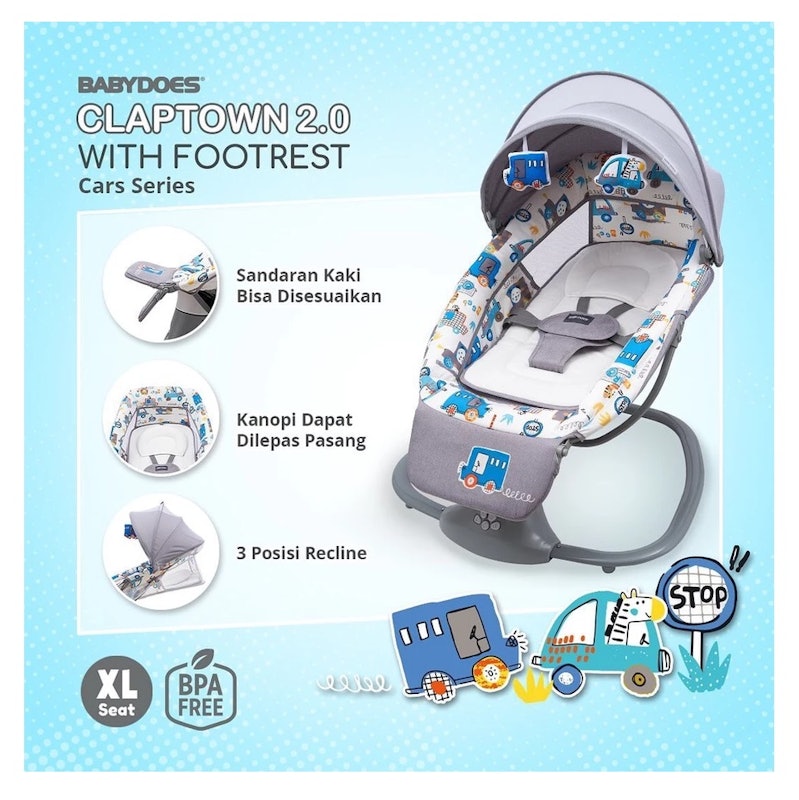 Babydoes Claptown 2.0 with Footrest 2