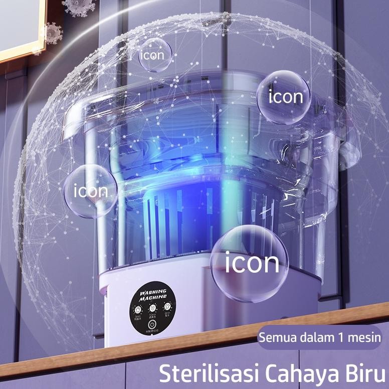 Riesta Home Riesta Home Mesin Cuci Mini Melipat Portable