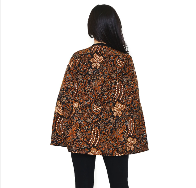  Flike Store Cape Blazer Batik Motif Dragem Katresnan