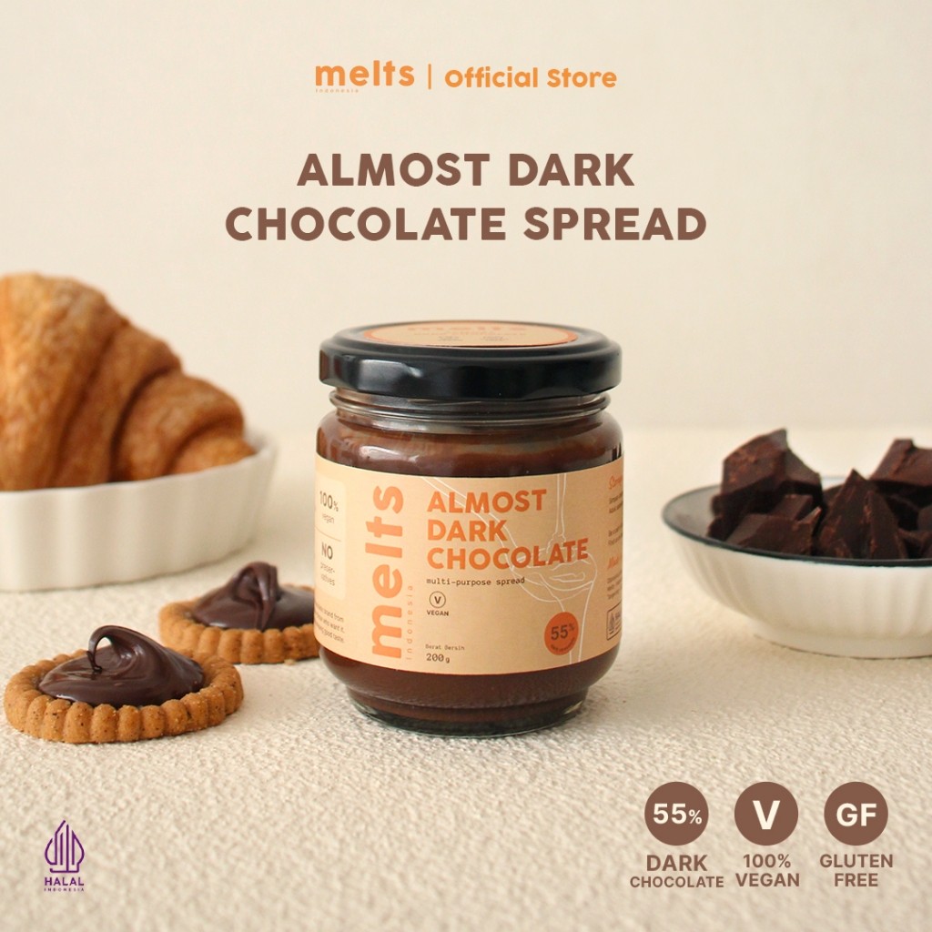 Melts Indonesia Melts Almost Dark Chocolate Spread