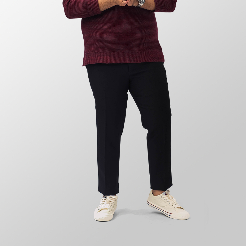  Froyemul Deep Black Trousers Big Size