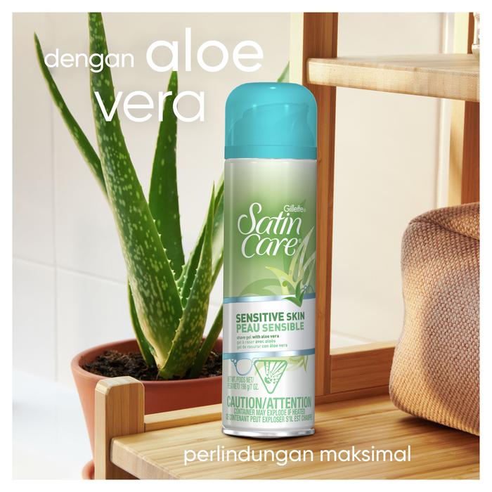 Satin Care Sensitive Skin Shave Gel with Aloe Vera 3