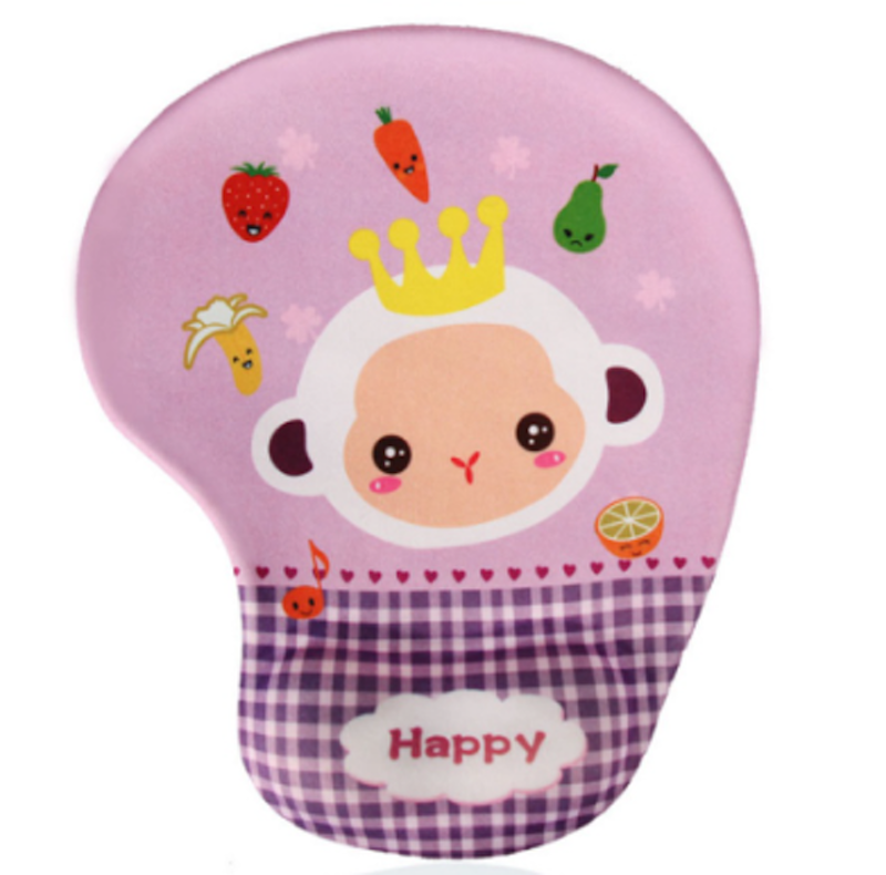 Mouse Pad Silikon Dengan Bantalan Pergelangan Tangan Motif Kartun 5