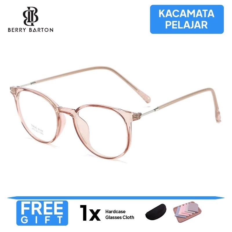 Berry Barton Eyewear Berry Barton Frame Bulat Crystal Brown 8148