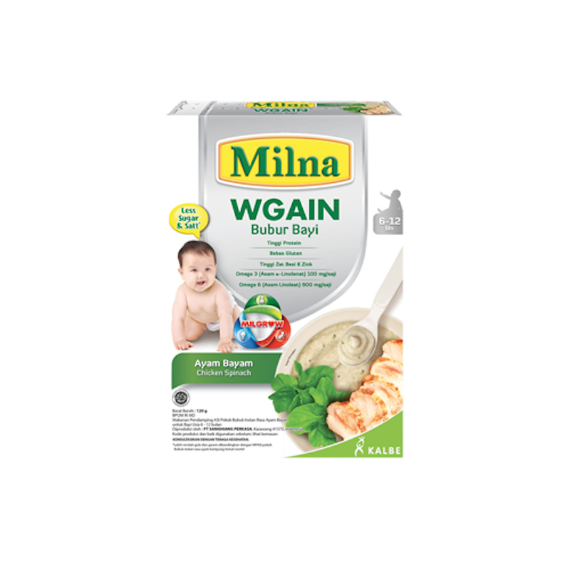 Milna WGAIN Bubur Bayi Ayam Bayam 1