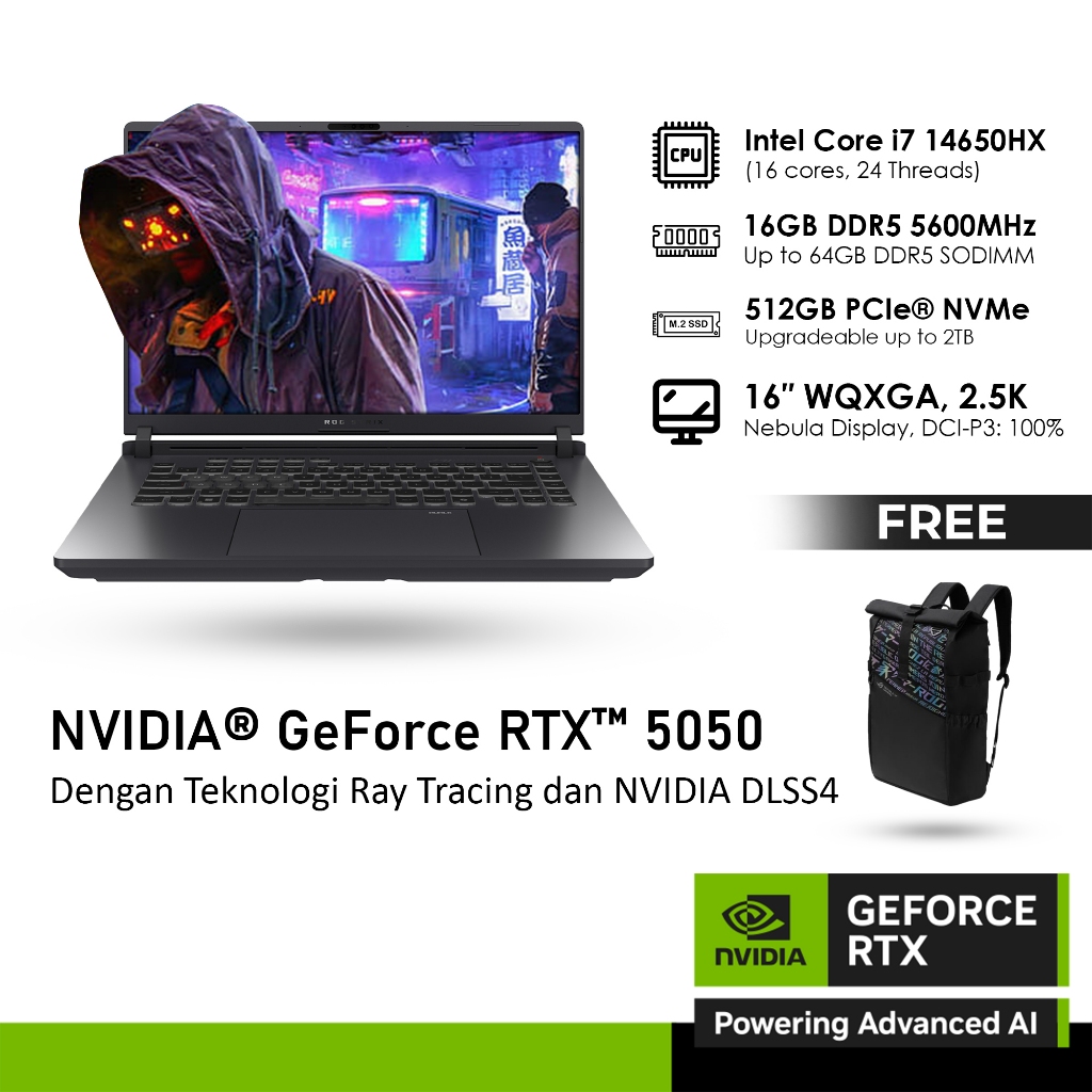 Asustek Computer Incorporation ASUS ROG STRIX G16 G615JHR