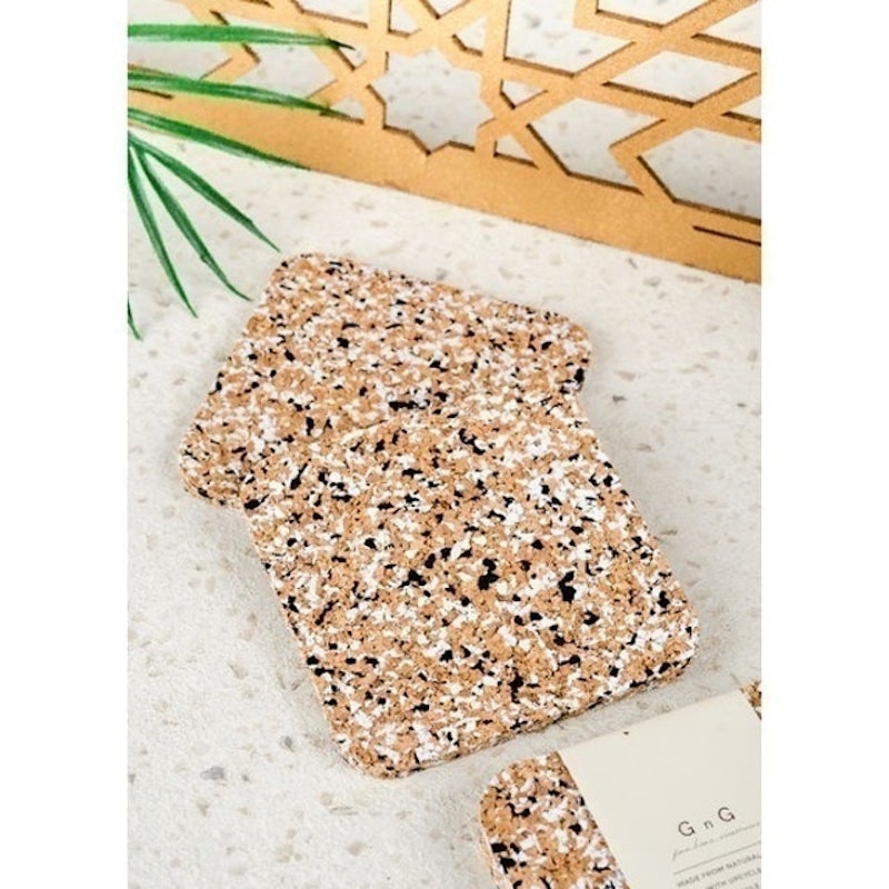 Fancy Cork Coaster Set 2