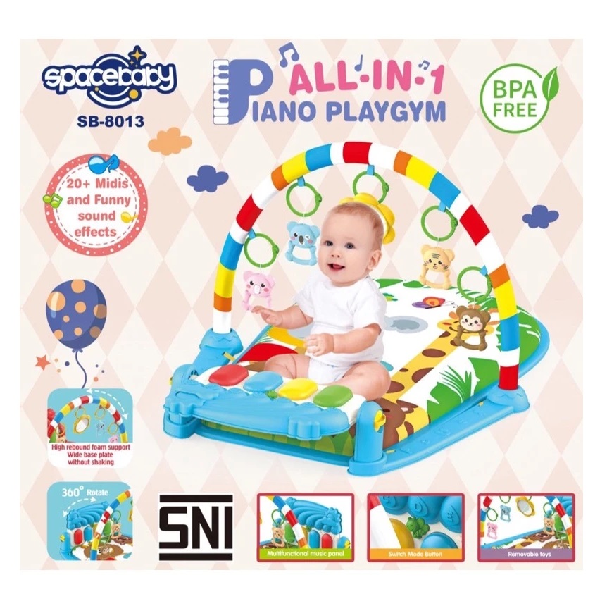 Spacebaby Piano Playgym  2