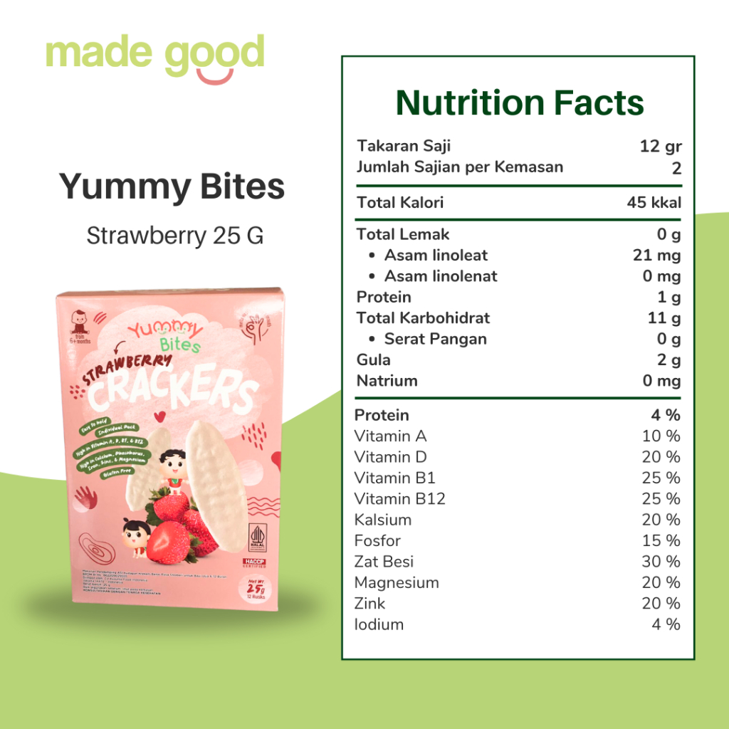 Yummy Bites Baby Rice Crackers