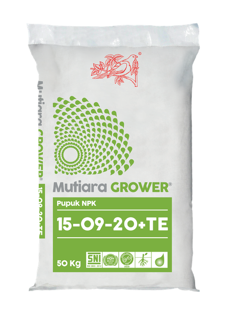 Mutiara Grower Pupuk NPK 15-09-20+TE
