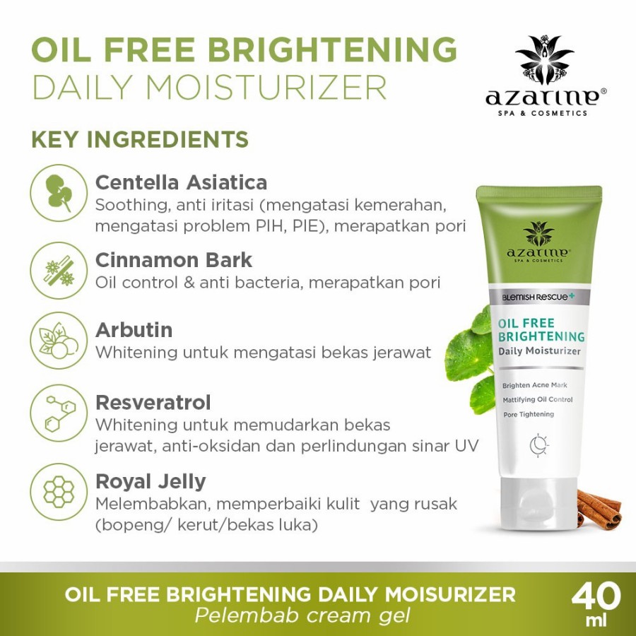 Wahana Kosmetika Indonesia Azarine® Oil Free Brightening Daily Moisturizer