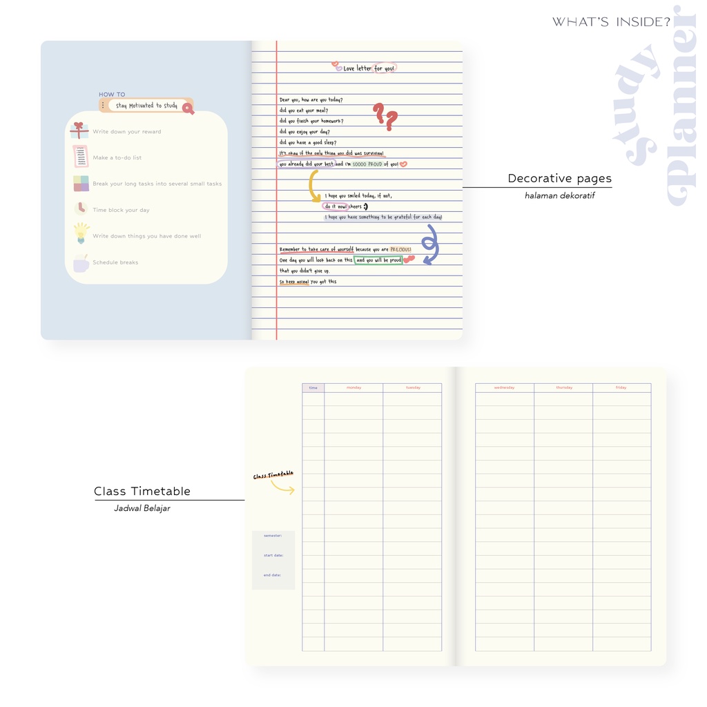 Paperie Lab Study Planner Notebook