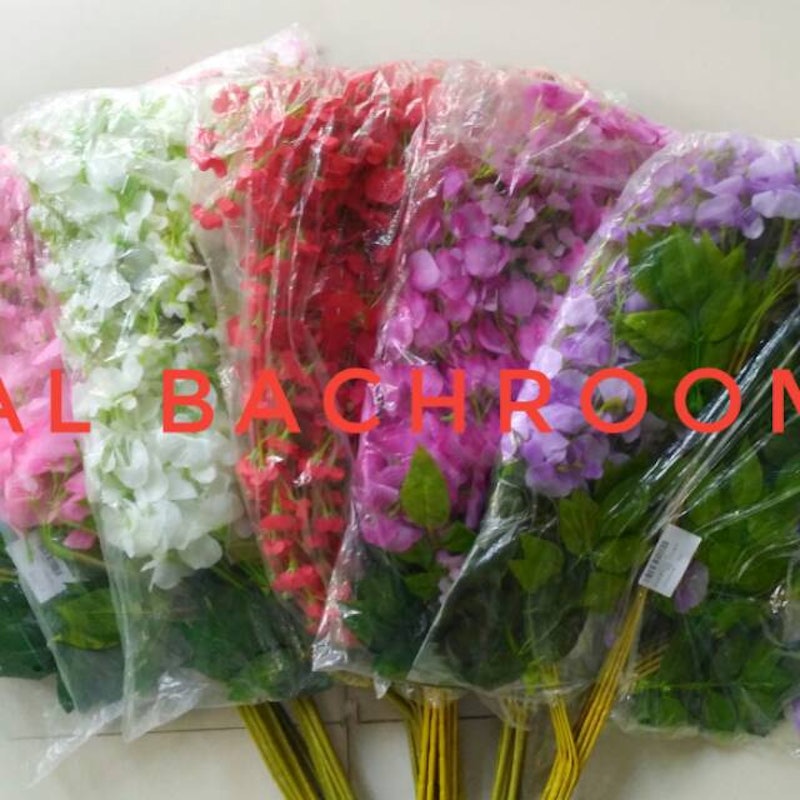 Bunga Wisteria Tangkai 3