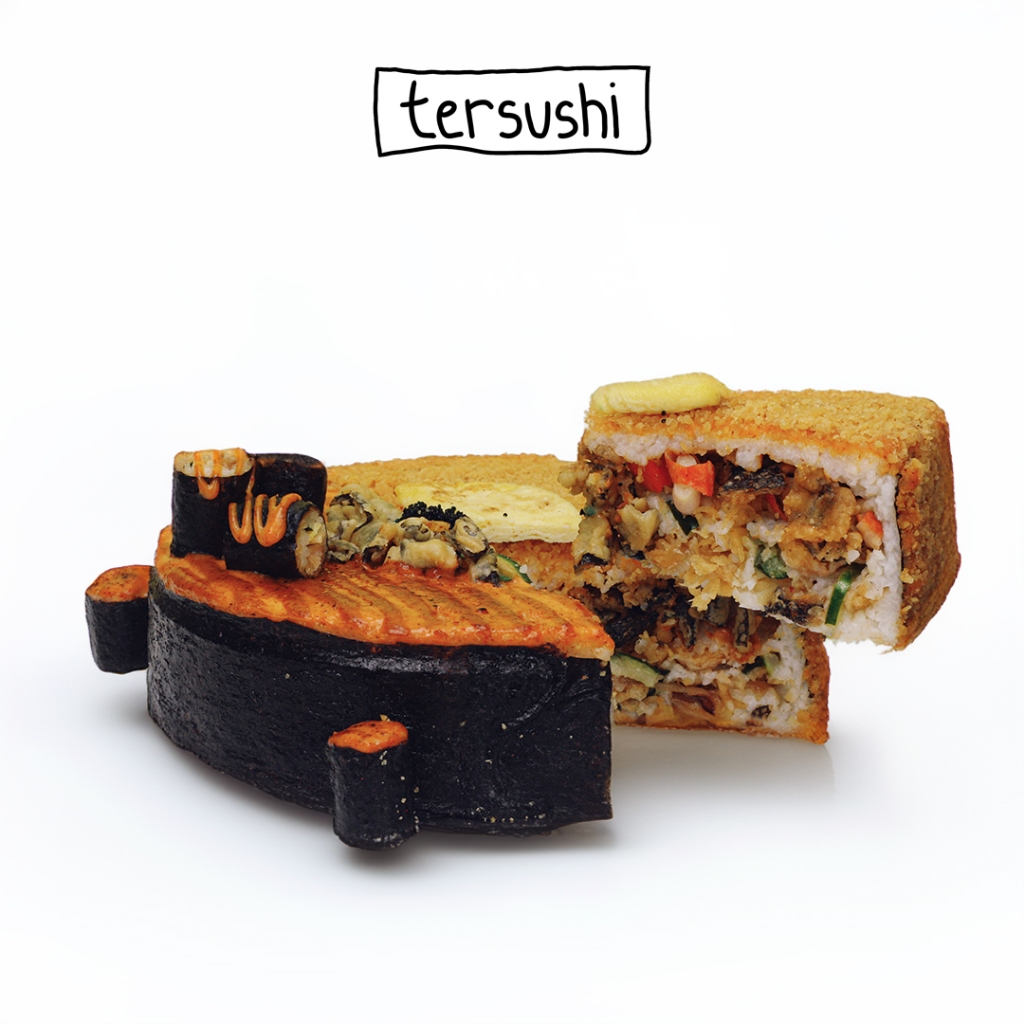  Tersushi Birthday Sushi Setan Dar Package Size 20 cm