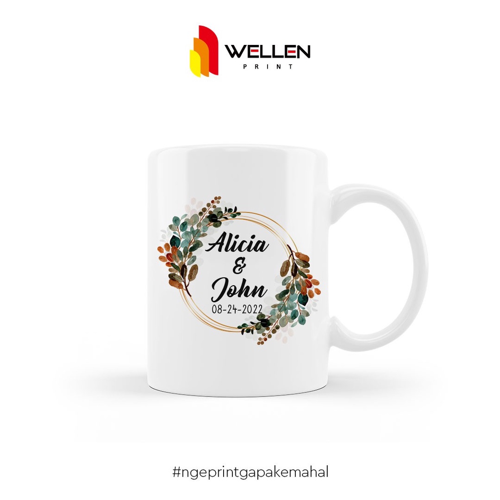 Wellen Print Mug Keramik Print Custom 4